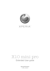 Sony Ericsson Xperia X10 mini pro User Guide for Android 2.1