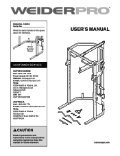 Weider 14933 Instruction Manual