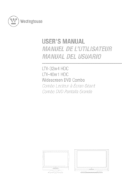 Westinghouse LTV-40w1 User Manual