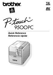 Brother International PT-9500PC Quick Setup Guide - English and Spanish