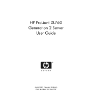HP DL760 HP ProLiant DL760 Generation 2 Server User Guide