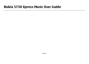 Nokia 5730 XpressMusic Nokia 5730 XpressMusic User Guide in US English