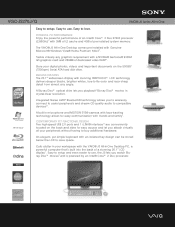 Sony VGC-JS270J Marketing Specifications (Glossy Black)