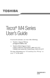 Toshiba Tecra M4-S315 User Guide