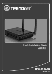 TRENDnet TEW-638APB Quick Installation Guide