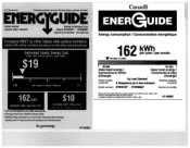 Amana NTW4516FW Energy Guide