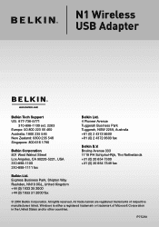 Belkin F5D8051 User Manual