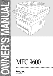 Brother International MFC 9600 Users Manual - English