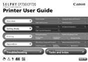 Canon CP730 SELPHY CP730/CP720 Printer User Guide Macintosh