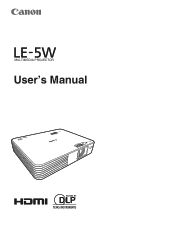 Canon LE-5W WH User Manual