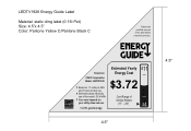 Coby LEDTV1926 Energy Guide Label
