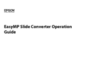 Epson PowerLite 1770W Operation Guide - EasyMP Slide Converter
