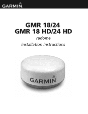 Garmin GMR 18 Installation Instructions