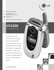 LG VX5200 Data Sheet (English)