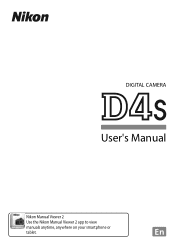 Nikon D4S Product Manual