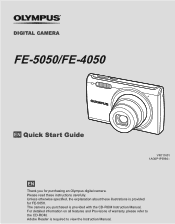 Olympus FE-5050 FE-5050 Quick Start Guide (English)