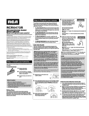 RCA RCR6473R Owner/User Manual