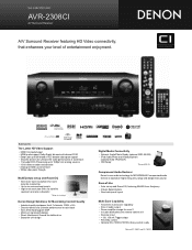 Denon AVR 2308CI Literature/Product Sheet