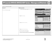 HP LaserJet M9040/M9050 HP LaserJet M9040/M9050 MFP  -  Job Aid - Manage and Maintain - Print Cleaning Page
