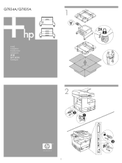 HP M5035 HP LaserJet 500 Sheet Feeder - (multiple language) Install Guide