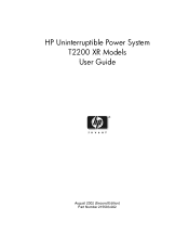 HP Pro UPS 500 240V HP Uninterruptible Power System T2200 XR Models User Guide
