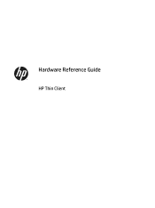 HP t730 Hardware Reference Guide