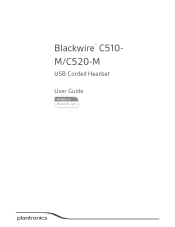 Plantronics Blackwire 500 Blackwire C510M/C520M User Guide