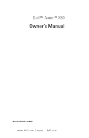 Dell Axim X50 Owner's Manual