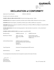 Garmin zumo 595LM ?Declaration of Conformity