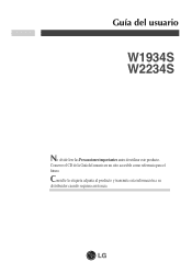 LG W2234S-BN Owner's Manual (Español)