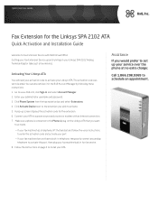 Linksys SPA2102-AN Fax Guide