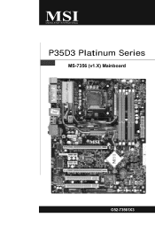 MSI P35D3 Platinum User Guide