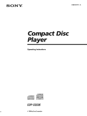 Sony CDP-CE535 Operating Instructions