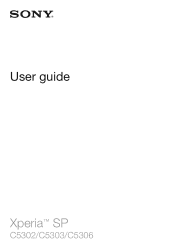 Sony Ericsson Xperia SP User Guide
