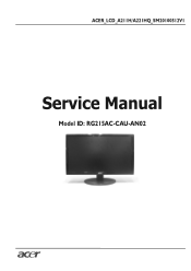 Acer A221HQV Acer A221HQV LCD Monitor Service Guide