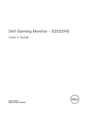 Dell 25 Gaming S2522HG S2522HG Monitor Users Guide