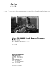 HP Cisco MDS 9134 Cisco MDS 9000 Family System Messages Reference (OL-15956-01, April 20078)