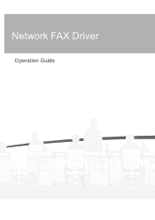 Kyocera TASKalfa 6550ci TASKalfa MFP Network Fax Driver Operation Guide Rev.2011.1