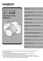 Olympus E510 E-510 Instruction Manual (English)