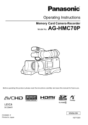 Panasonic AG-HMC70 Memory Card Camera Recorder