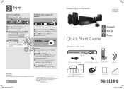 Philips HTS3565D Quick start guide