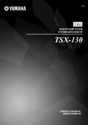 Yamaha TSX-130BL Owners Manual