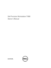 Dell Precision T1650 Owner's manual