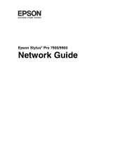 Epson SP9900HDR Network Guide