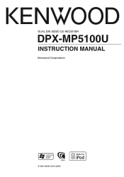 Kenwood DPX-MP5100U User Manual