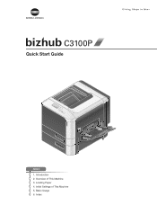 Konica Minolta bizhub C3100P bizhub C3100P Quick Start User Guide