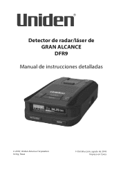 Uniden DFR9 Spanish Owner Manual