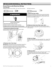 Whirlpool WGD8620HC Door Reversal Guide