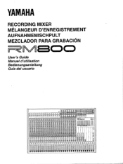 Yamaha RM800 Owner's Manual (image)