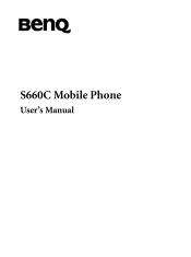 BenQ S660C User Manual